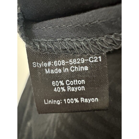 Jenni Kayne Seersucker Shirt Midi Dress Women’s Size XS Black Lined 3/4 Sleeves - Picture 8 of 9